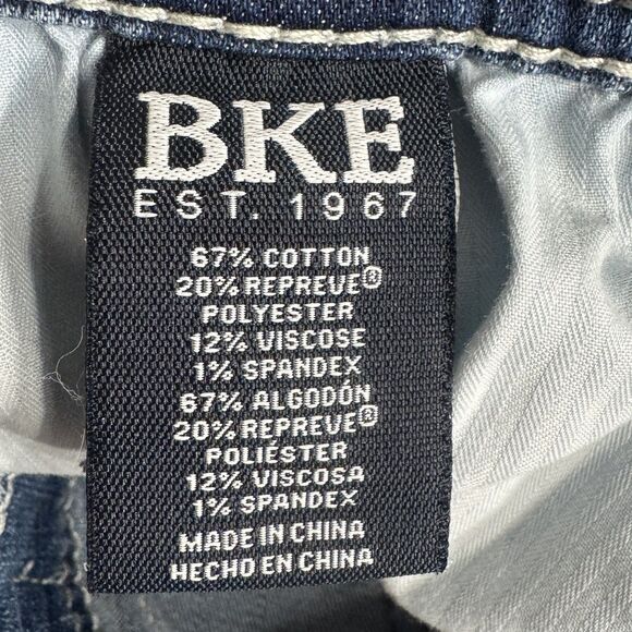 BKE Alec Jeans Mens Size 31x30 Measures 30x28.5 Blue Stretch Slim Leg Straight - Picture 5 of 9